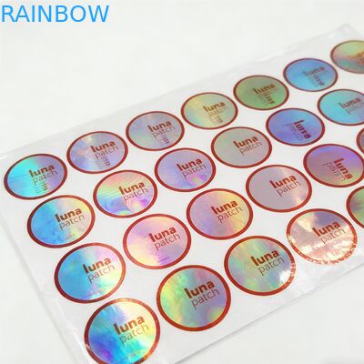 Op maat gesneden waterdichte vinylstickers met holografisch ontwerp OEM-branding Kleeflabels voor cadeautjes en ambachten
