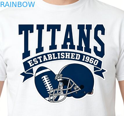 Op maat gemaakt Glow in the Dark Zilver Holografisch Heat Press Label Custom Patroon Heat Transfer Kledingsticker