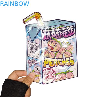 Groothandel Custom Printed Speciale Vorm Mylar Zakken 3.5 7g Stand Up Kinderveilige Pouch voor Snackverpakking