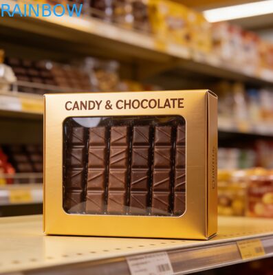 Gepersonaliseerde verpakking van chocolade doosjes met geïmpregneerde patronen Verpakking van voedselkwaliteitsdoosjes