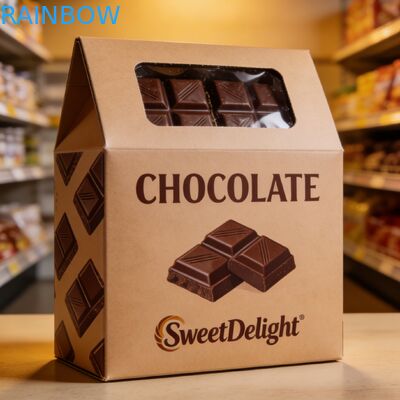 Gepersonaliseerde verpakking van chocolade doosjes met geïmpregneerde patronen Verpakking van voedselkwaliteitsdoosjes