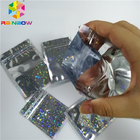 De Zak van de hologramfolie Verpakkingshitte - verzegel Zak van de Verbindingsritssluiting van Mylar van de Sterflits de Plastic Drie Zij