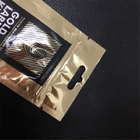 Drie Plastic Zakken die van Mylar van de Kantenverbinding Gedrukte het Embleem verpakken van de Zakkendouane