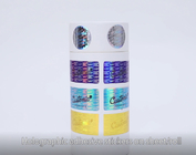 Holografische Decoratieve de Sticker Zelfklevende Etiketten UVcymk van 60mic