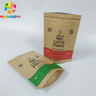 Tribune op Document Zakken met de Zak van Douanelogo resealable brown kraft paper Verpakking voor Koffiebonen