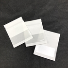 OEM Douane Wit Logo Size Resealable Kraft Paper met Transparant Venster voor de juwelen Verpakkende Zak van de Koffieboon