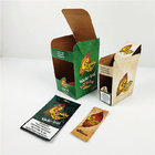 Douane Gedrukt Logo Folding Cigar Wrap Kraft-Document Vakje voor Blad Verpakking