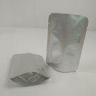 De Zakhitte van de douane Duidelijke Zilveren Aluminiumfolie - van de het Voedselopslag van Mylar van de verbindingsaluminiumfolie de Zilveren Verpakkende Zak met Scheurinkeping