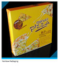 Geel Aantrekkelijk Document Verpakkend Vakjes Aangepast Embleem voor Pizza Verpakking