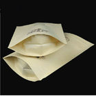 Aangepaste het Document van de koffieboon Zakken Bruin Kraftpapier met Venster en Ritssluitingsambachtdocument zak