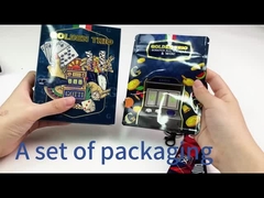 Op maat bedrukte 3,5g 7g Mylar Ritssluiting Zak