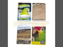 Op maat gemaakte zelfverzegelbare vochtbestendige hitteverzegelde rits transparante voorzijde aluminiumfolie achterzijde Mylar plastic zak voor suiker