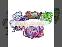 Die Cut 3.5g Plastic Bag Glossy Zipper Mylar Voor Gummy Herb Candy Verpakking Reukvrij Glossy oppervlak