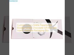Custom luxe matte karton biologisch afbreekbare chocolade cadeaubon met inzetvouwbare verpakkingsdoos