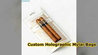 Aangepaste holografische Mylar-tassen - hersluitbaar en biologisch afbreekbaar