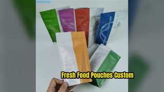 Op maat gemaakte voedselzakjes Matte aluminiumfolie opstaande tassen