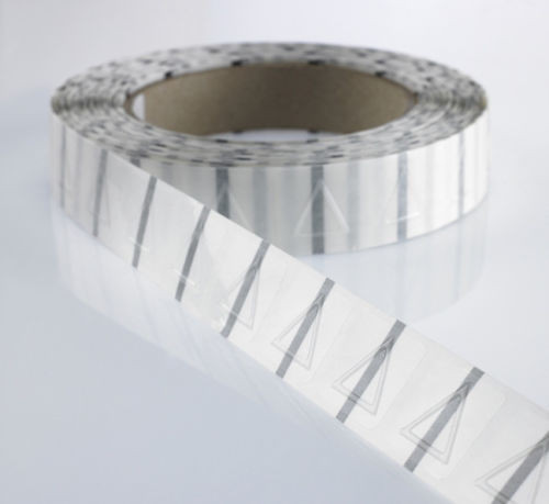 De rekupereerbare Duidelijke Driehoek krimpt de Tastbare Waarschuwing van Kokeretiketten voor Blindman/Stickers