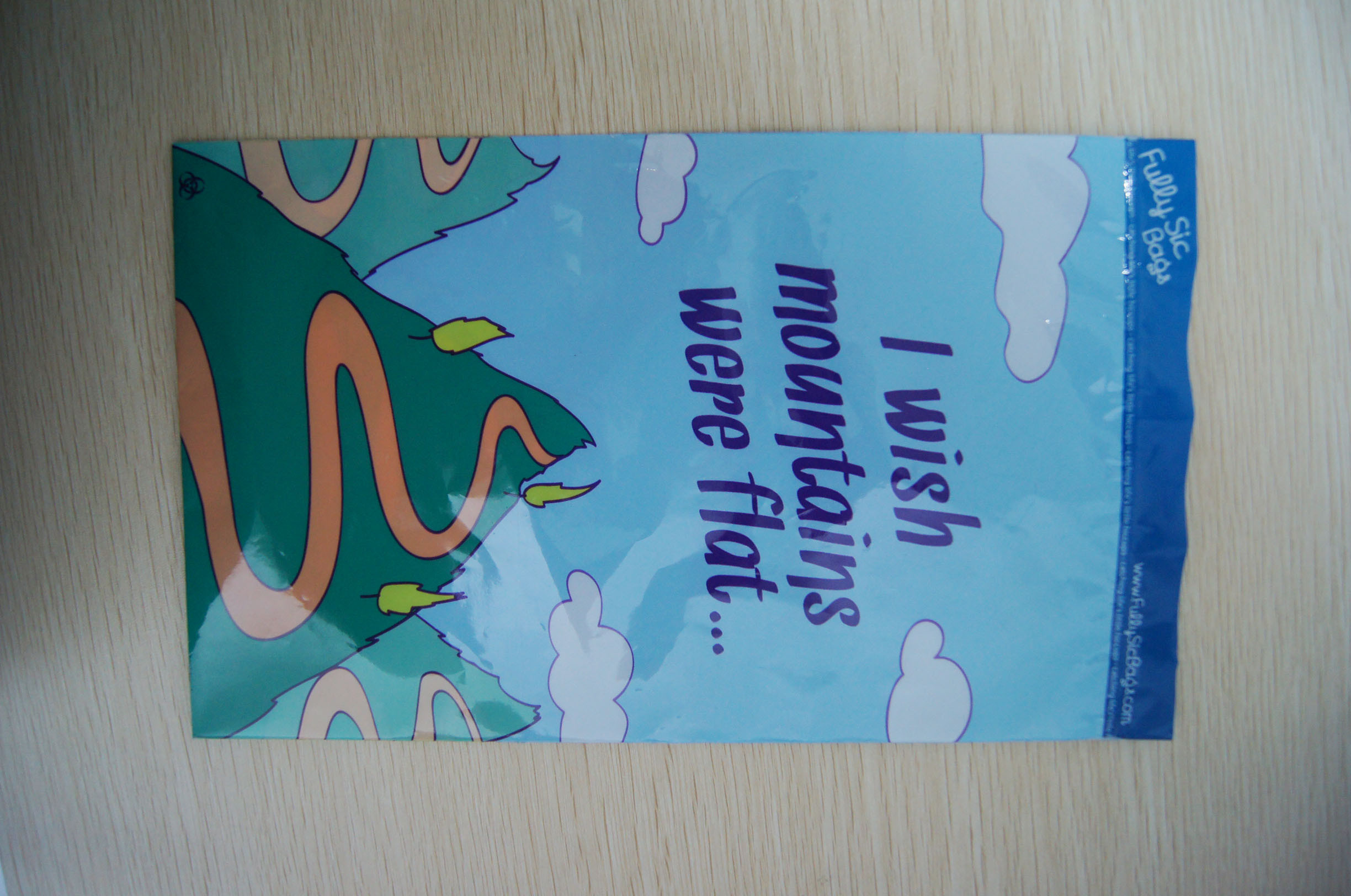 Ldpe Gedrukt de Zakkenblauw van de Greepverbinding met Klein Beeldverhaal voor Kinderenspeelgoed