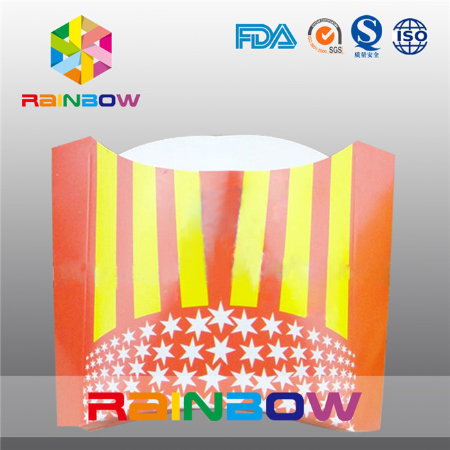 Wegwerpproduct die Document Verpakkend Vakje voor Frieten vouwen die Vakje verpakken