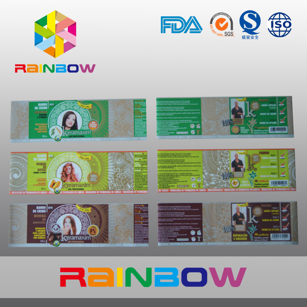 Pvc-de Hitte krimpt Kokeretiketten voor Drankflessen die in Broodje verpakken