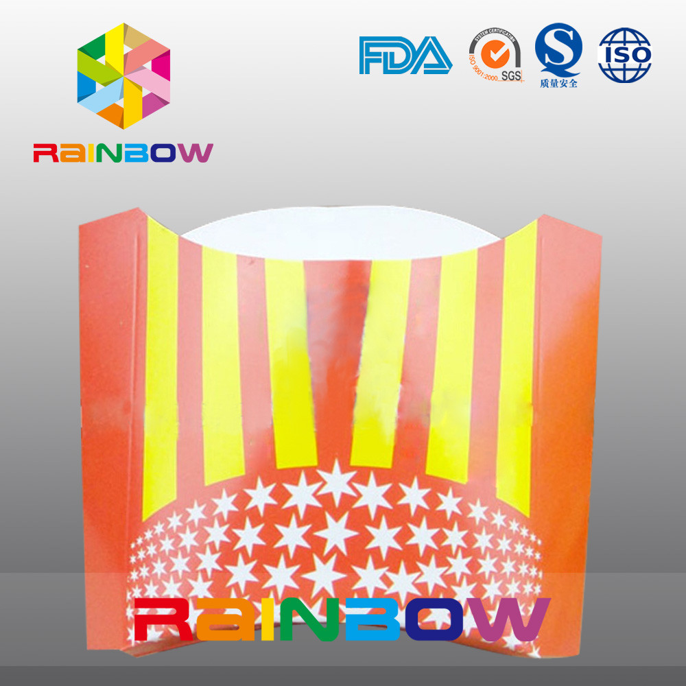 Biologisch afbreekbaar haal beschikbare document vakje friet verpakking weg