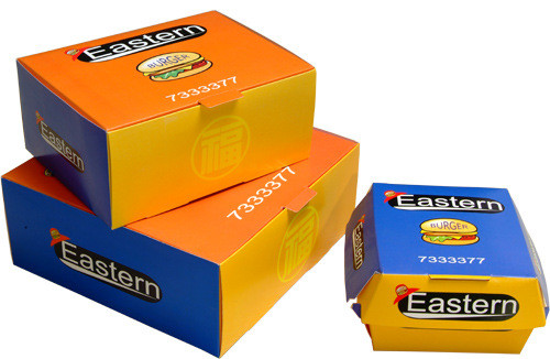 Premiiumdocument Vakje Verpakking met Douane Gedrukt Ontwerp voor Snel Voedselrestaurant