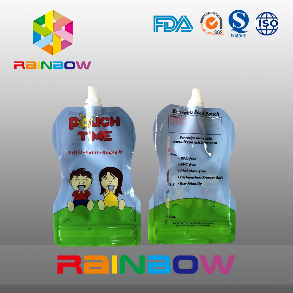 Vrij type 5 Oz-Tribune op Zak Verpakking voor Babay-Voedsel met Ritssluiting Reclosbale