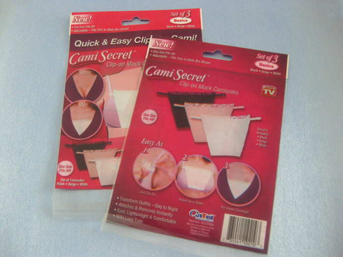 Rode Plastic Plastic Zakken die de Geheime Zak van Cami voor Bustehouder, de Lingerie van Vrouwen verpakken