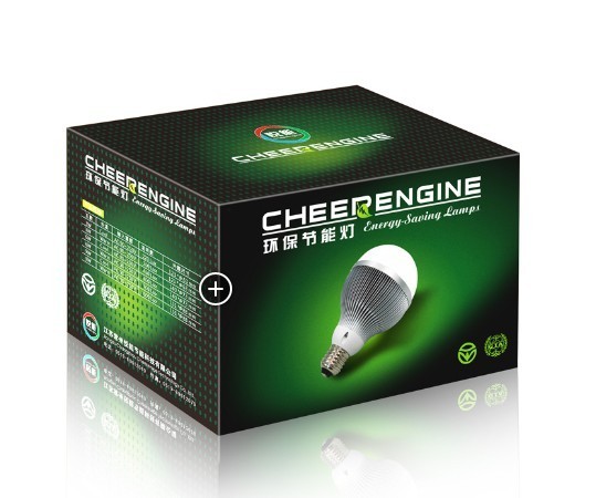 Eco - vriendschappelijk Geleid Gloeilampendocument Verpakkend Vakje met Douane Gedrukt Embleem