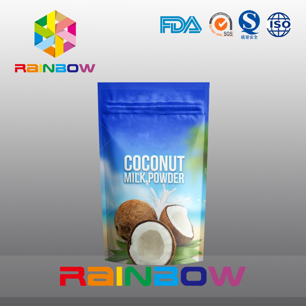 Van de het poeder verpakkende bodem van de ritssluitingsaluminiumfolie staan de eiwit de hoekplaatzakken op