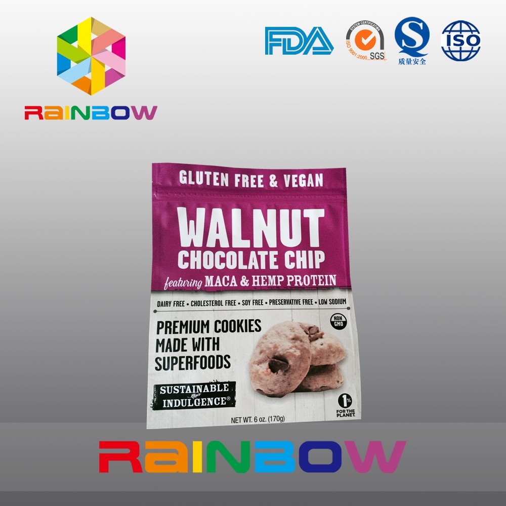 Van de Plastic Zak Verpakkende Koekjes van de steen Zachte Oppervlakte de Ritssluitingszakken van Doypack