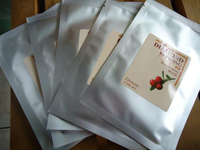 Het gezichts van het de Aluminiumfolie Kosmetische Pakket van de Maskerzak Aangepaste Ontwerp Zak