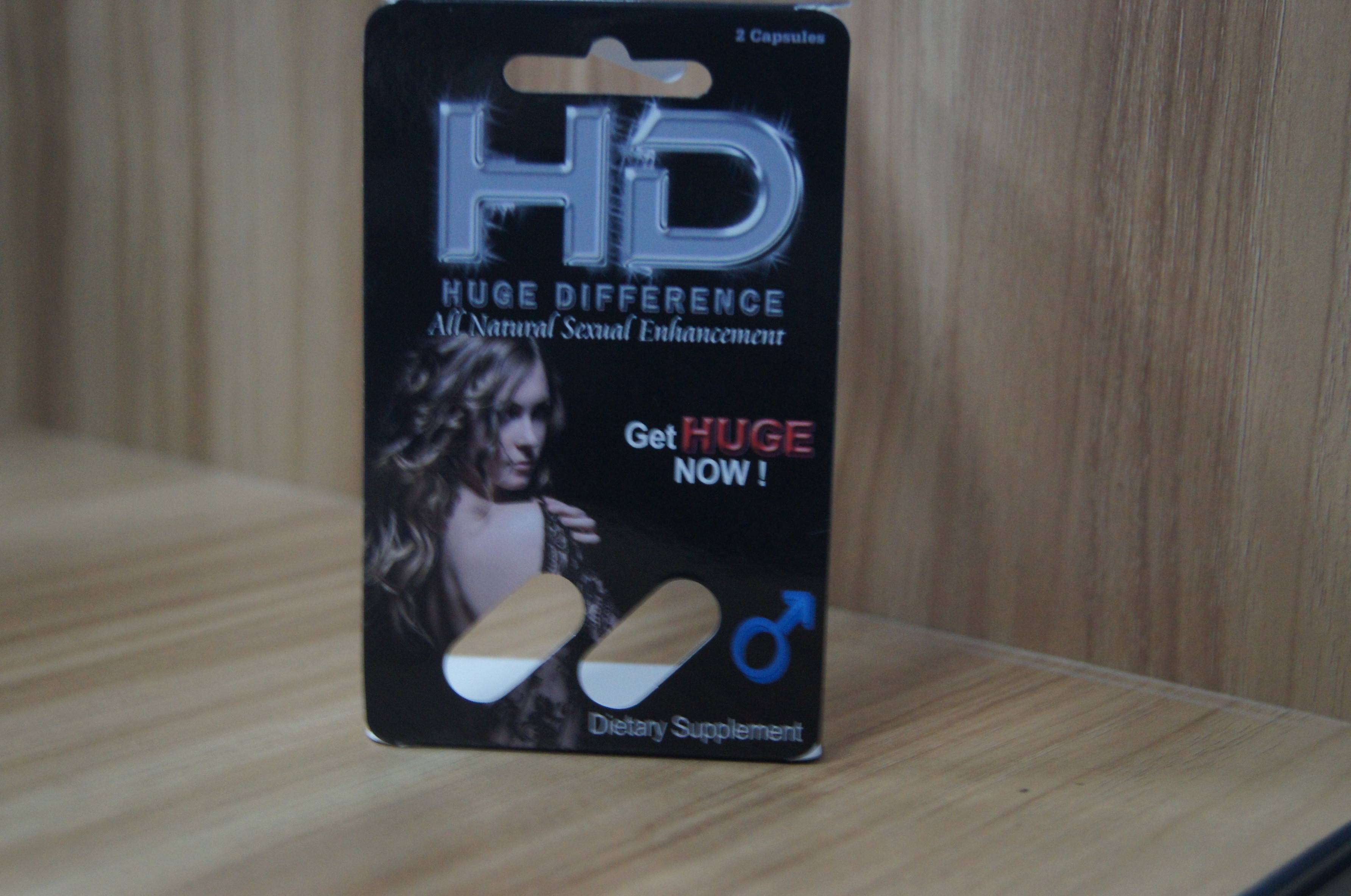 Gerecycleerde Blaarpak Verpakking voor Mannelijke Seksuele de Verhogingscapsule van HD