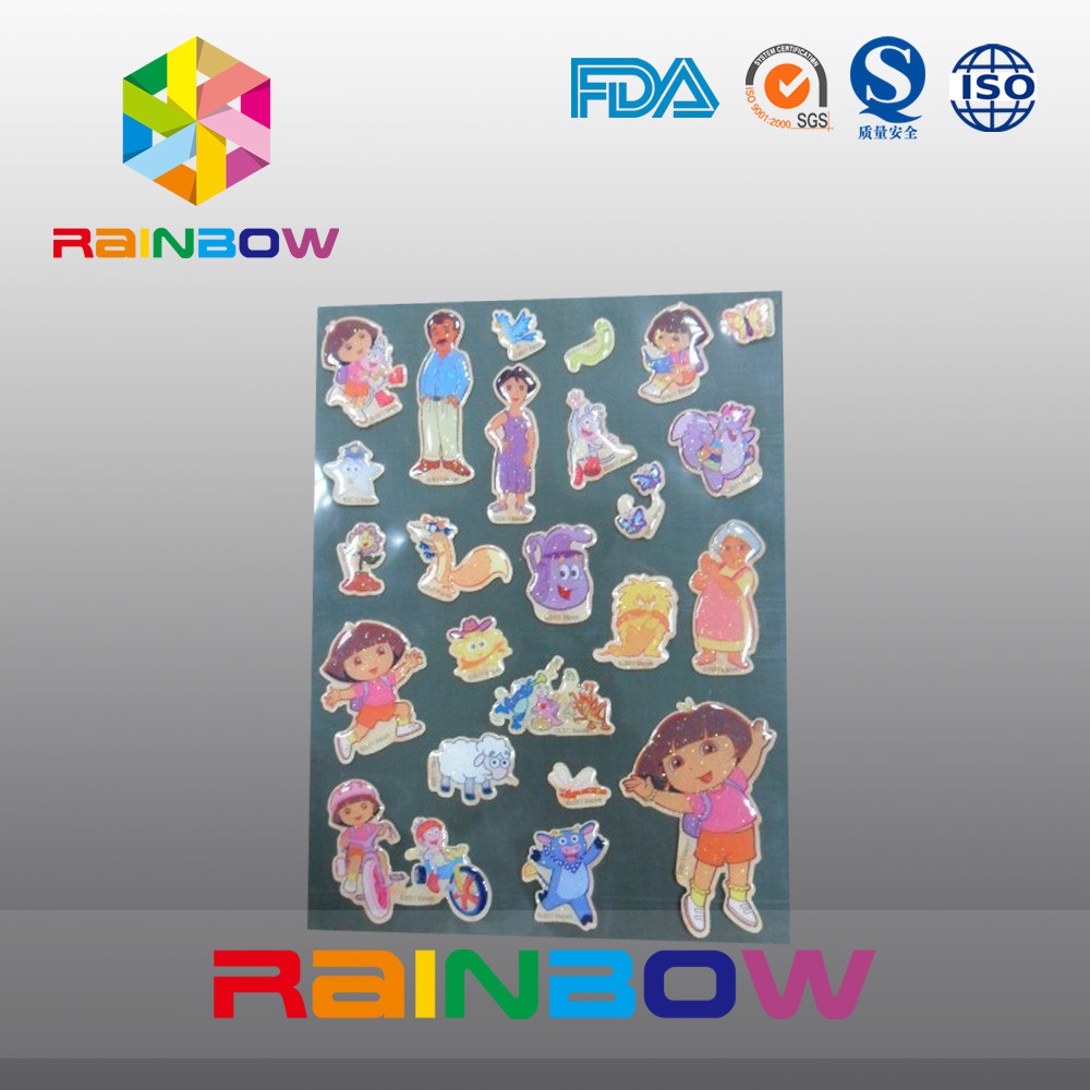 Het kleurrijke Levendige Onregelmatige Economische Rekupereerbare Douanedocument etiketteert Fles/Plastic Zak