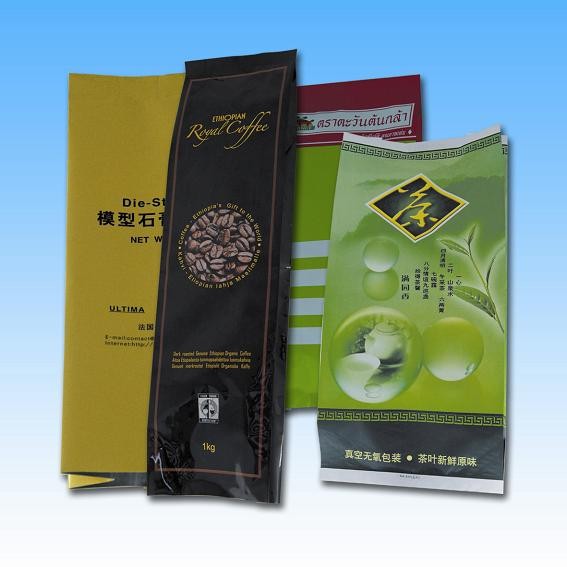 De Vierlingverbinding van de aluminiumfolie Zijhoekplaat Verpakking, Koffie/de Zak van Theepacakging