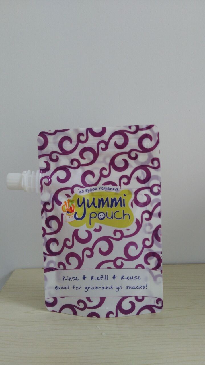 De aangepaste Vrije Tribune van 5oz BPA op de Zak van het Babyvoedsel met Ritssluiting