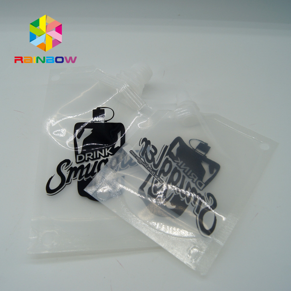 Nonleakage van BPA Vrije 4 oz 8OZ Opnieuw te gebruiken Transparante Plastic Wijnfles/Alcoholische drankzak