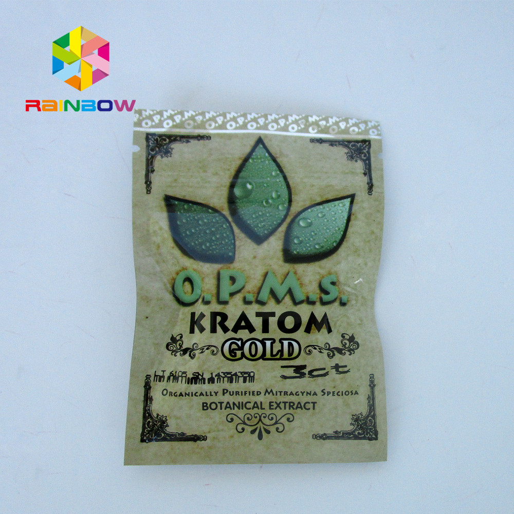 De Zak van de Kratom Kruidenwierook Verpakking met Ritssluiting, Kruidenwierookzak