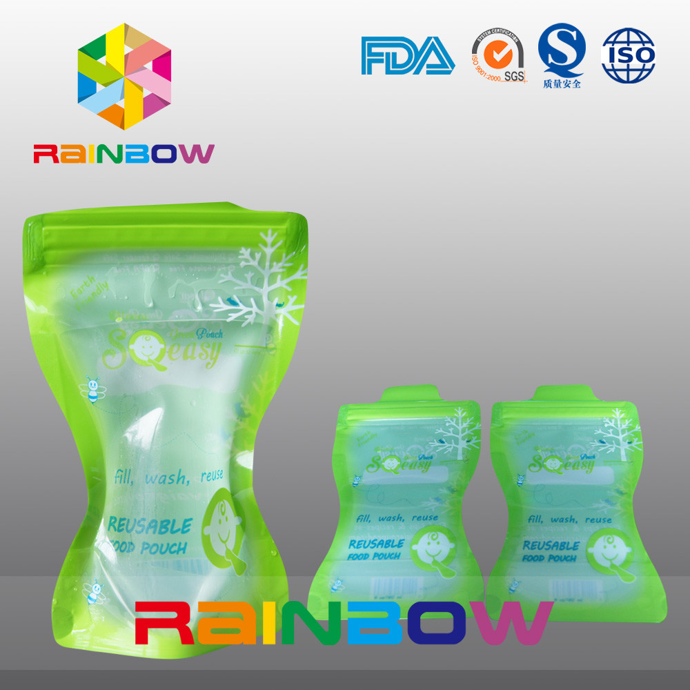 De vloeibare Spuitenzak Verpakking, staat babyzak met spuiten op