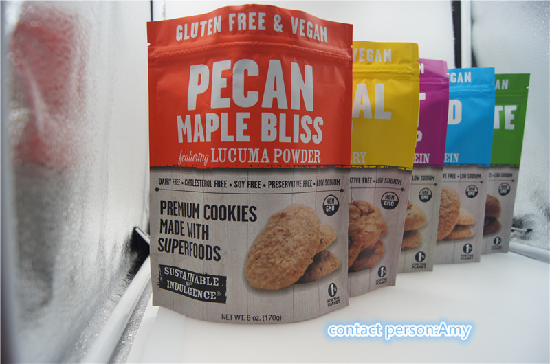 koekje die van de 2017 het nieuwe ontwerpen promotiechocolade bag/10oz-kaaszak met ritssluiting verpakken