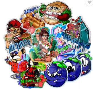 Soft Touch eetbare voedselverpakkingszak 3,5 g koekjes Speciale vorm gestanste Mylar-zakken