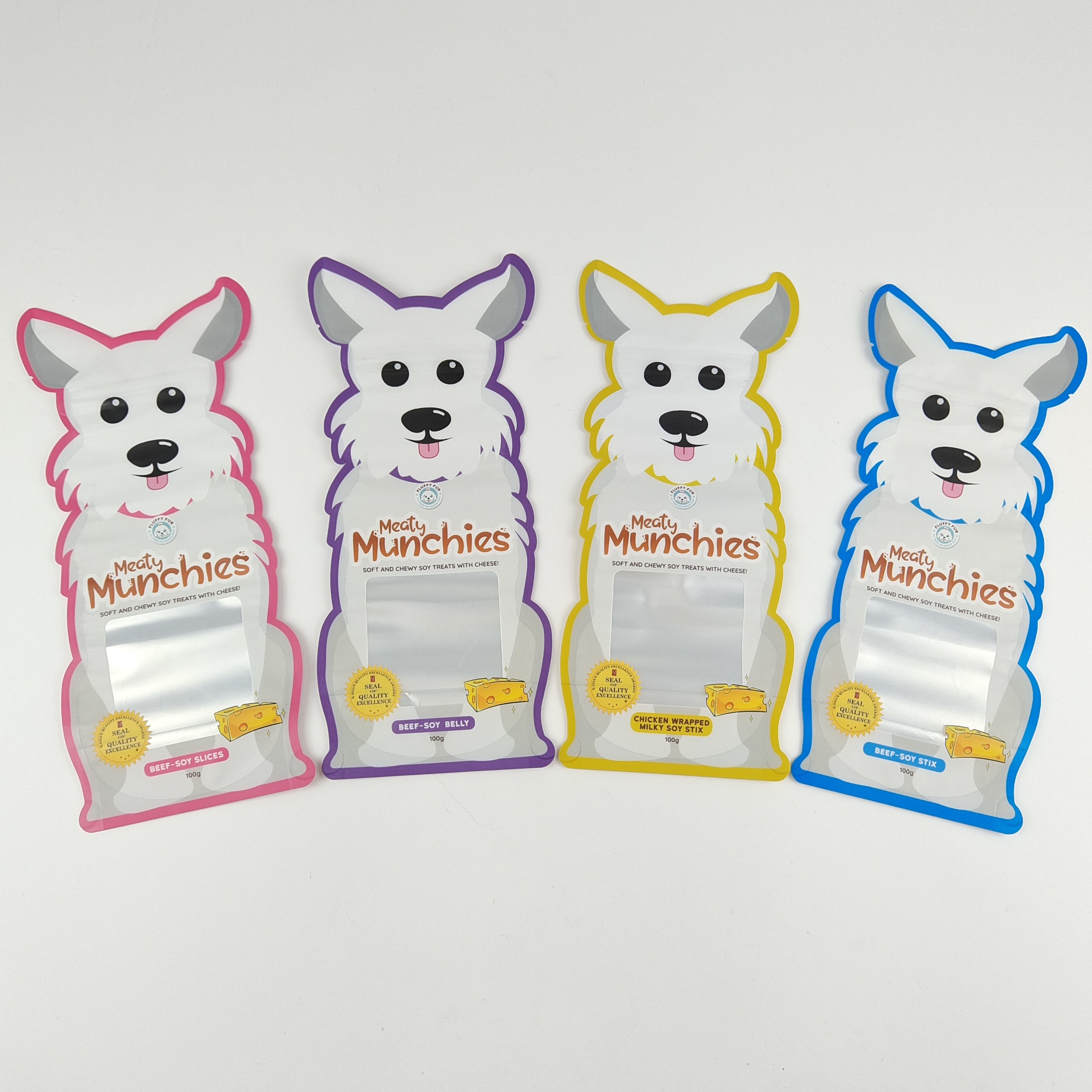 Hologram bedrukte onregelmatig gevormde gestanste Mylar-zakken 3,5 g - 28 g kindveilige geurbestendige tas