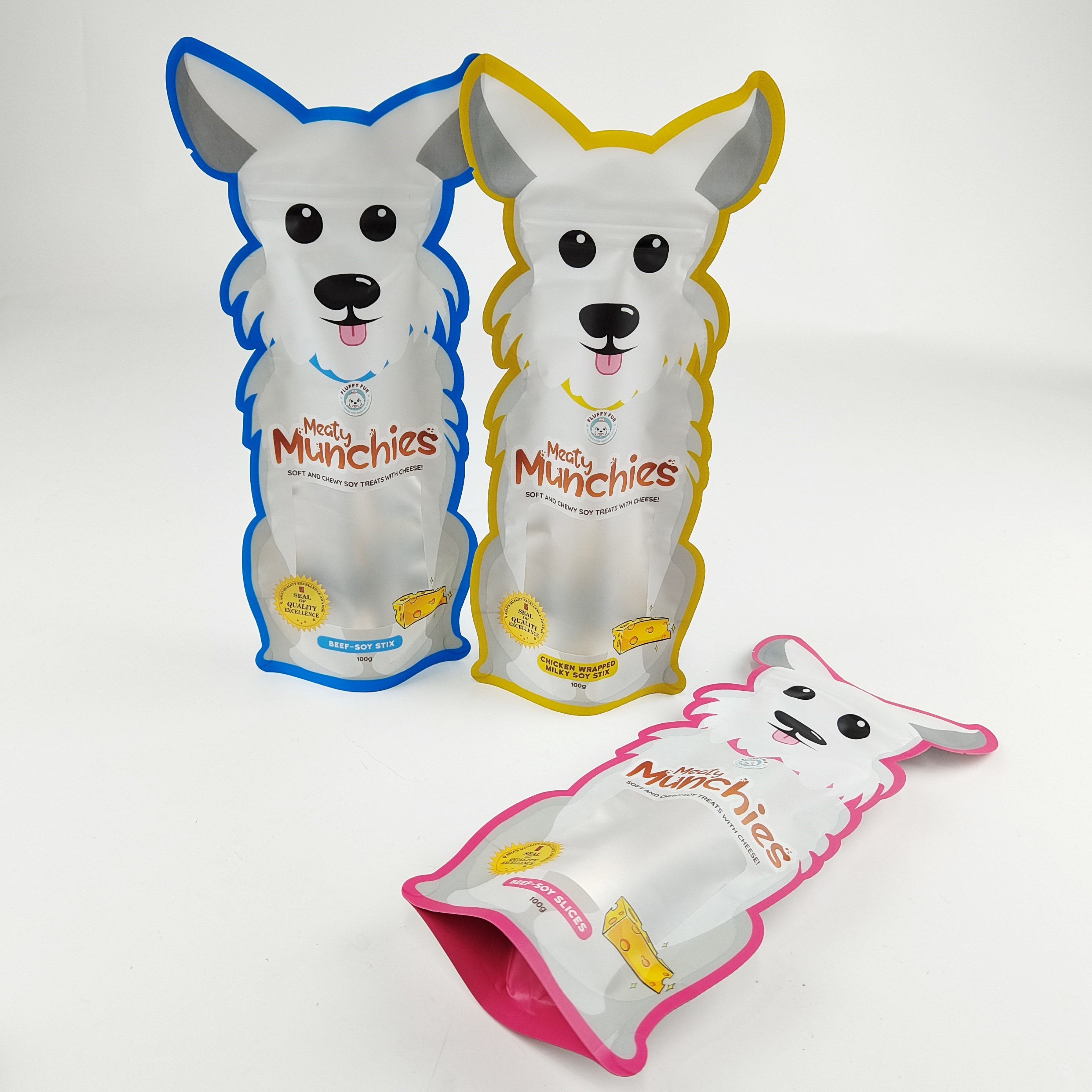 Gestanste kleine hersluitbare geurbestendige zak 3,5 g Cookie Mylar-voedselzakken