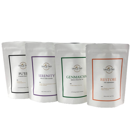 Van de Aluminiumfoliezakken van douanelogo white coffee beans tea Mylar de Geurbewijs