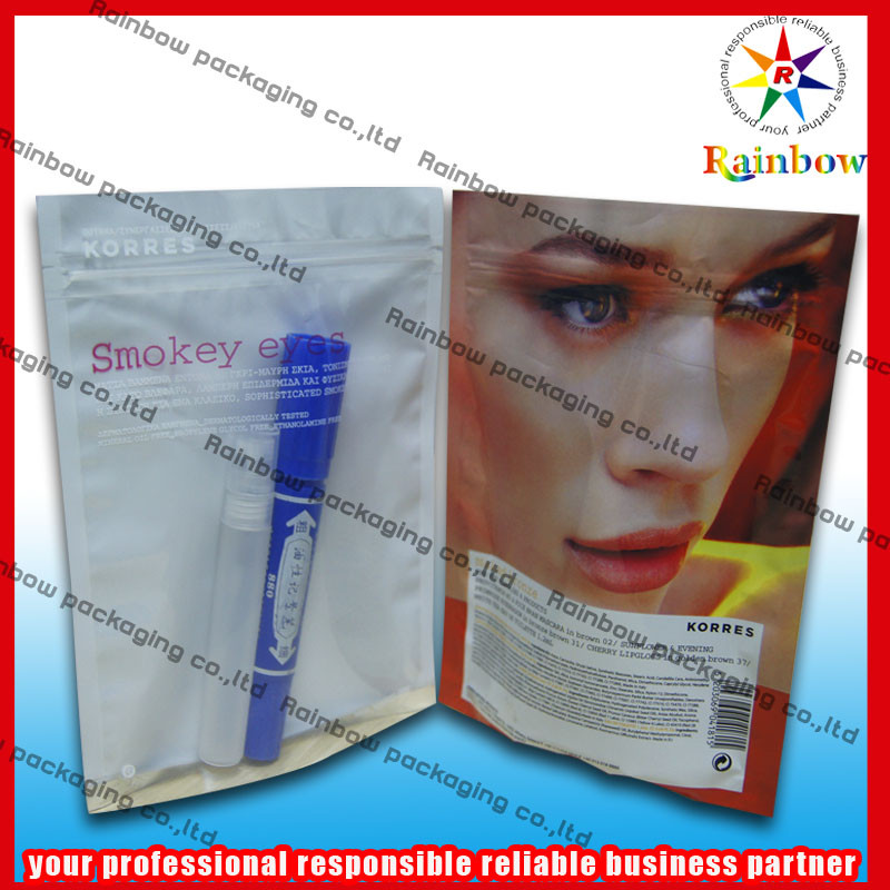 Aluminiumfolie Kosmetische Verpakkende Zak Bpa Vrij met Ritssluiting