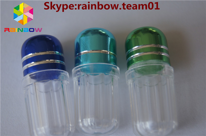 lege plastic capsules pillen container capsule hoes capsule vorm container hexagonale vorm capsule fles