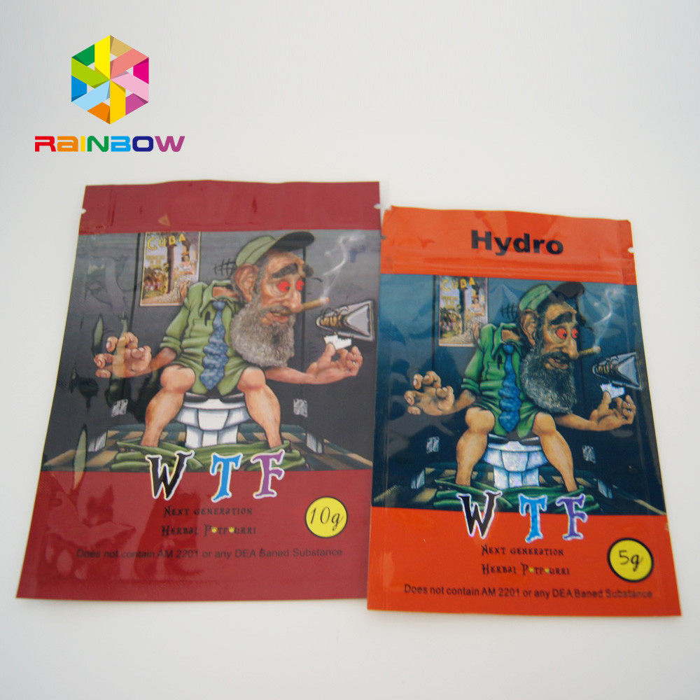 Zoete Chemische het Poeder kleine hitte van Bladcanabis - verzegel zakken met Ritssluiting en scheurinkepingen