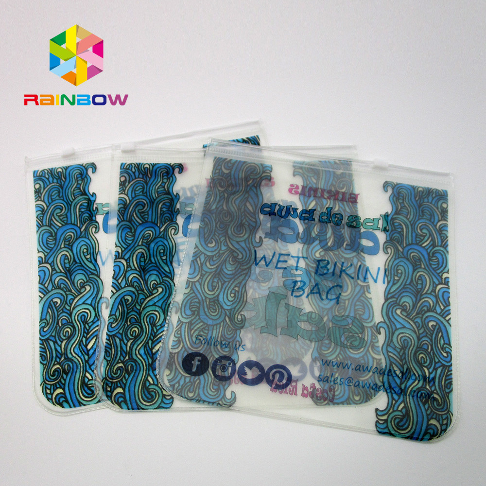 De transparante pvc-Zak van de Zakbikini, de Plastic Swimwear Zak van EVA met Ritssluiting