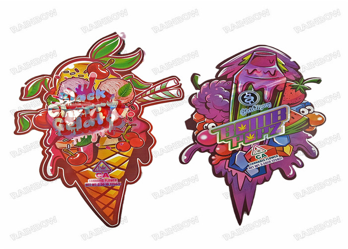 De onregelmatige Matrijs sneed Metaal3.5g-Hoogte - het Voedsel van de Ritssluitingsmylar van de kwaliteits Onregelmatige Vorm Plastic Verpakking