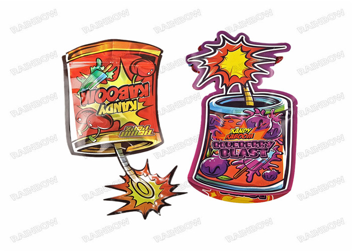 Van de het Voedselrang van douanelogo die cut ziplock bags de Kleine 3.5g Ritssluiting van het de Geurbewijs Verpakkende